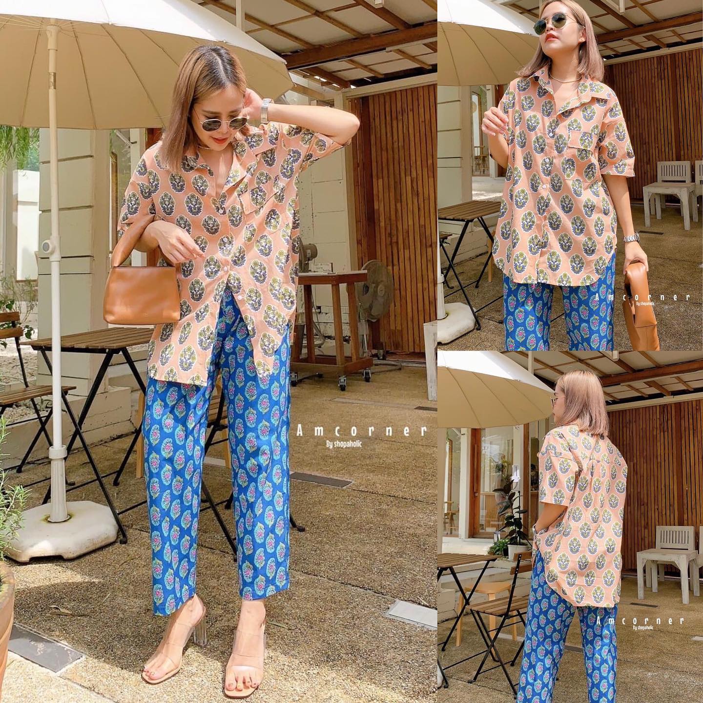 เซต เสื้อ+กางเกงขายาว ทั้งชุด ผ้าcotton งานผ้าอินเดีย เนื้อนิ่ม เนื้อดี ใส่สบาย. สินค้าคุณภาพ (พร้อมส่ง)