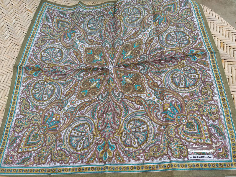 ผ้าเช็ดหน้าแบรนด์เนม LANCEL