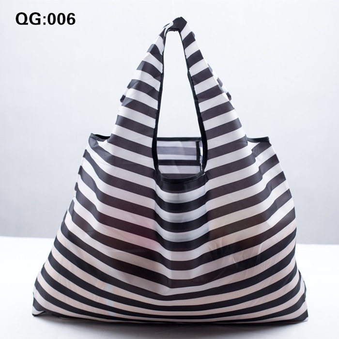 กระเป๋าช้อปปิ้งพับได้ ขนาดพกพา ผลิตจากโพลีเอสเตอร์ ทนทาน น้ำหนักเบา ซักเครื่องได้ (Reusable Grocery Bags, Grocery Tote Foldable, Ripstop Polyester Reusable Shopping Bags, Washable, Durable and Lightweight)