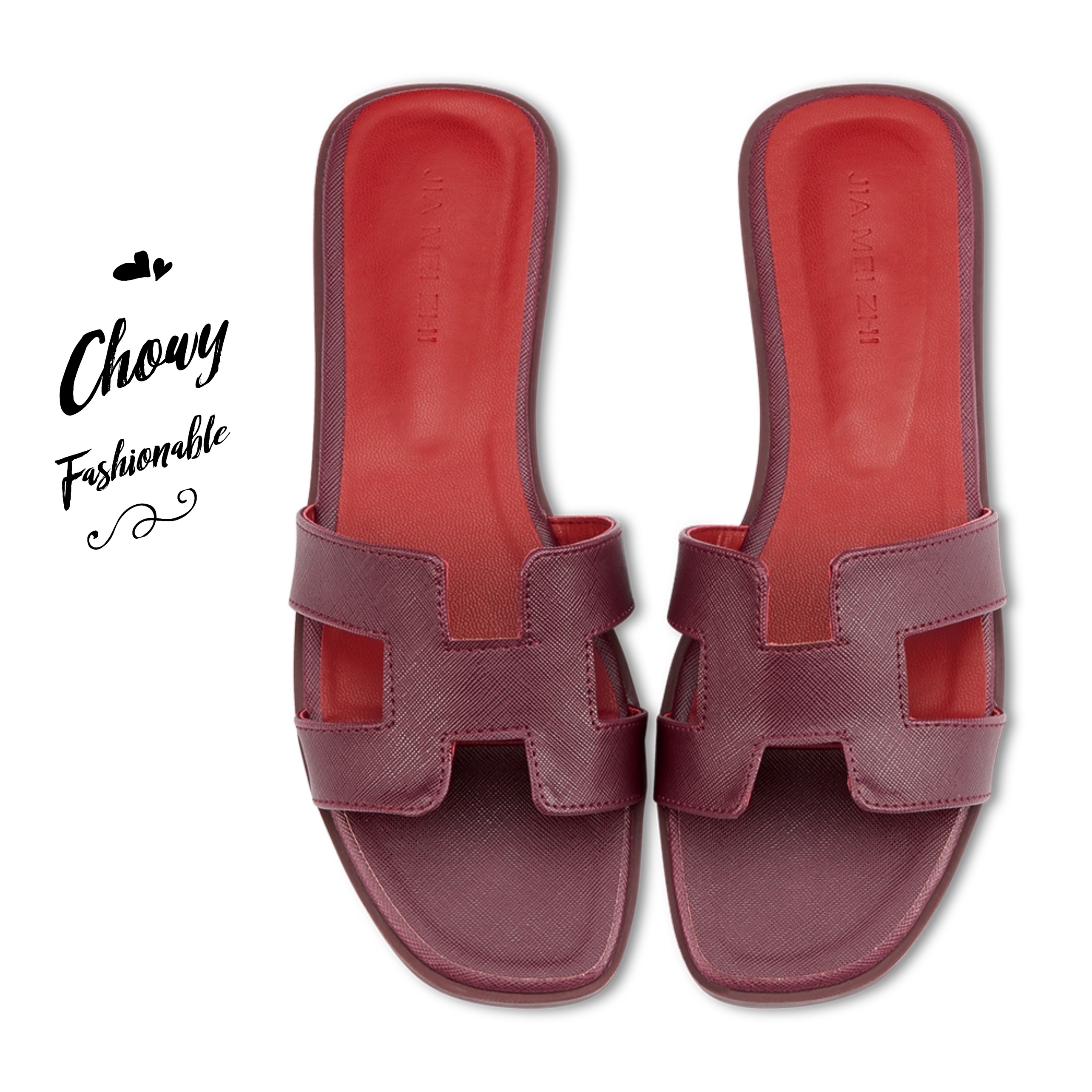 รองเท้าแตะแฟชั่น 38-42 แตะสวมส้นแบน KR0849