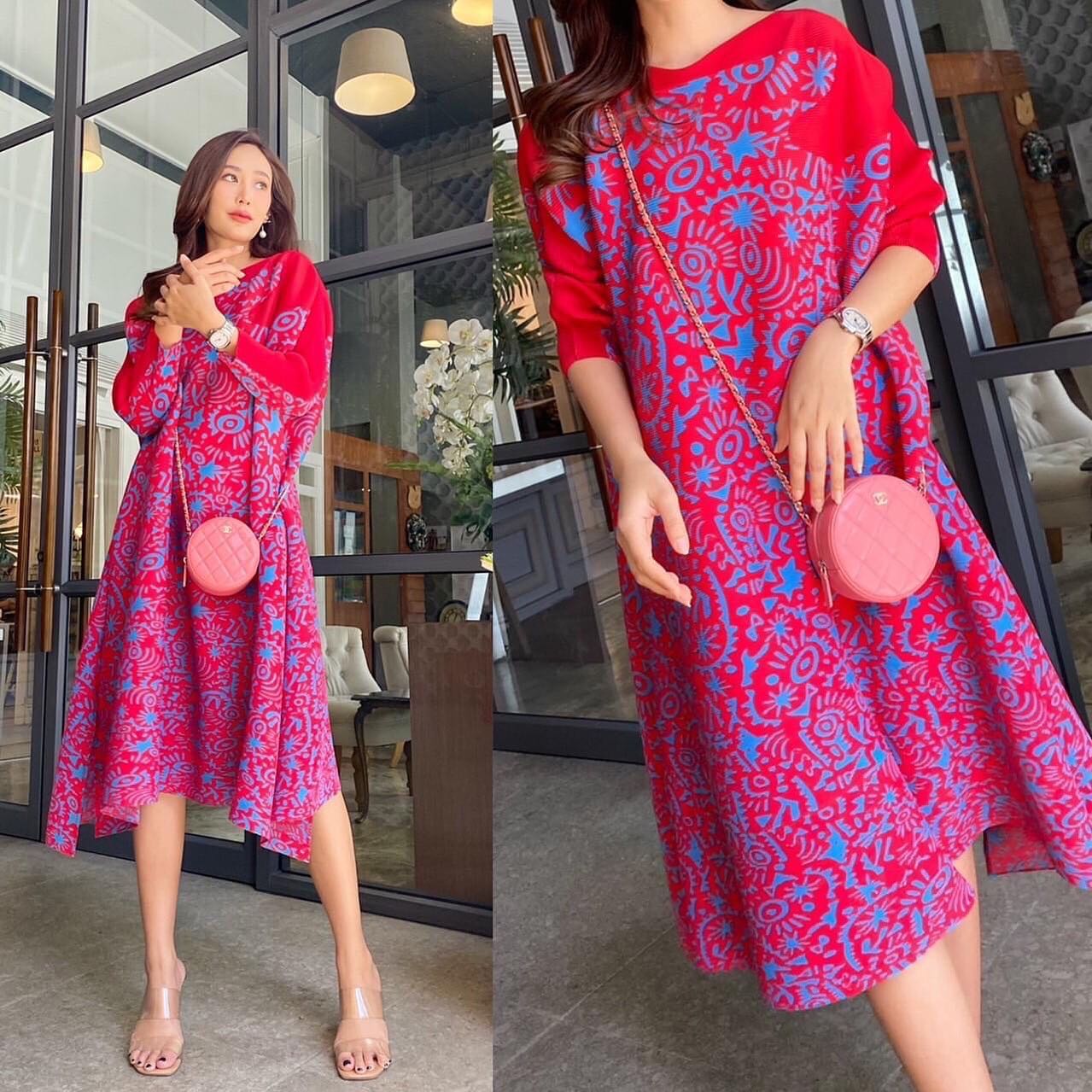 เดรสพลีทงาน Brand งาน เกาหลีแท้ 🇰🇷 สวยเกรด Premium 👍🏻. สินค้าคุณภาพ (พร้อมส่ง)