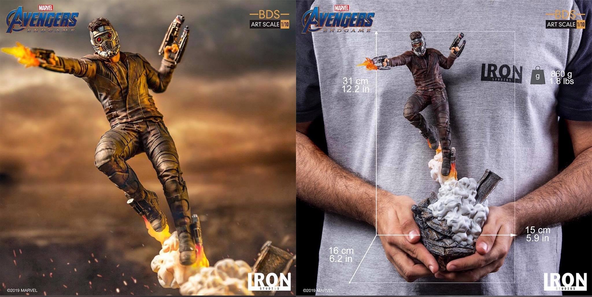 เปิดจอง Star Lord: Avengers Endgame BDS 1/10Scale Statue by Iron Studios