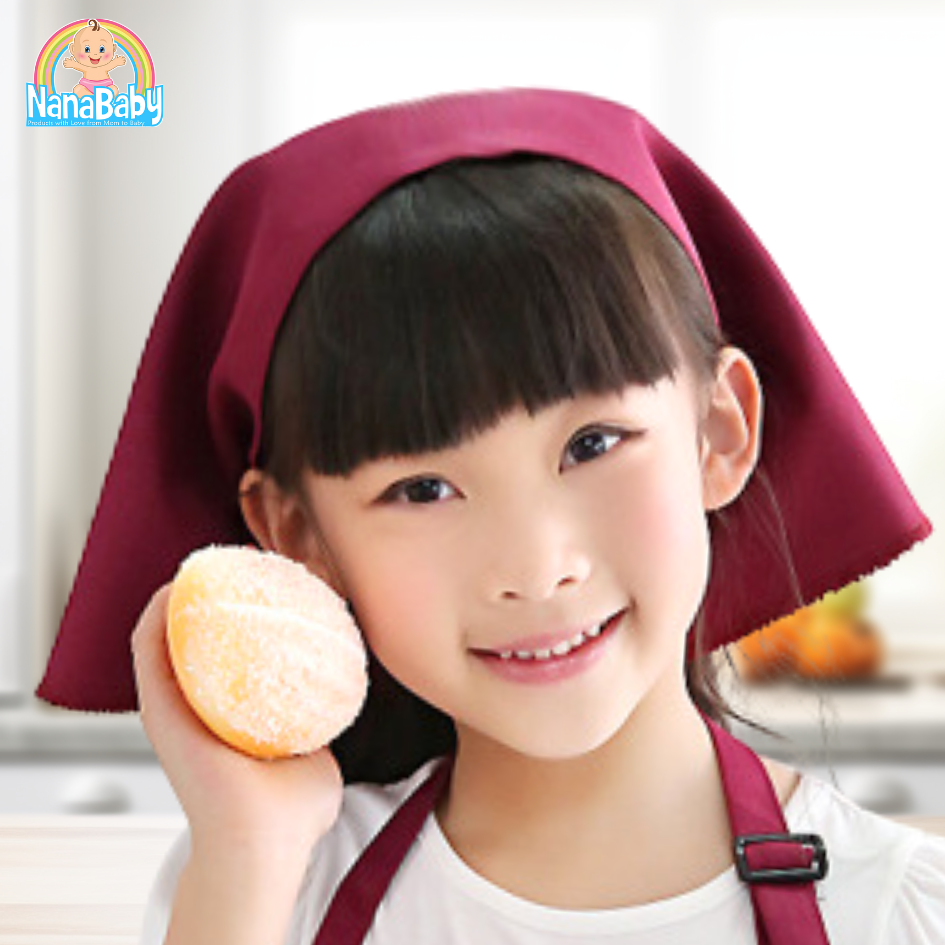 NanaBaby หมวกเชฟเด็ก หมวกกุ๊กเด็ก หมวกทำอาหารเด็ก หมวกทำครัวเด็ก ชาย/หญิง