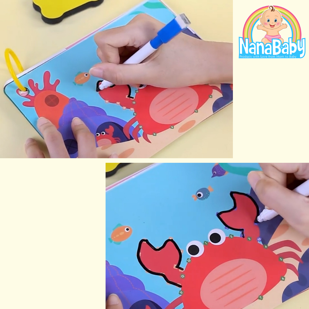 การ์ดฝึกวาดเขียน เขียนลบซ้ำๆ ได้ Creative Card