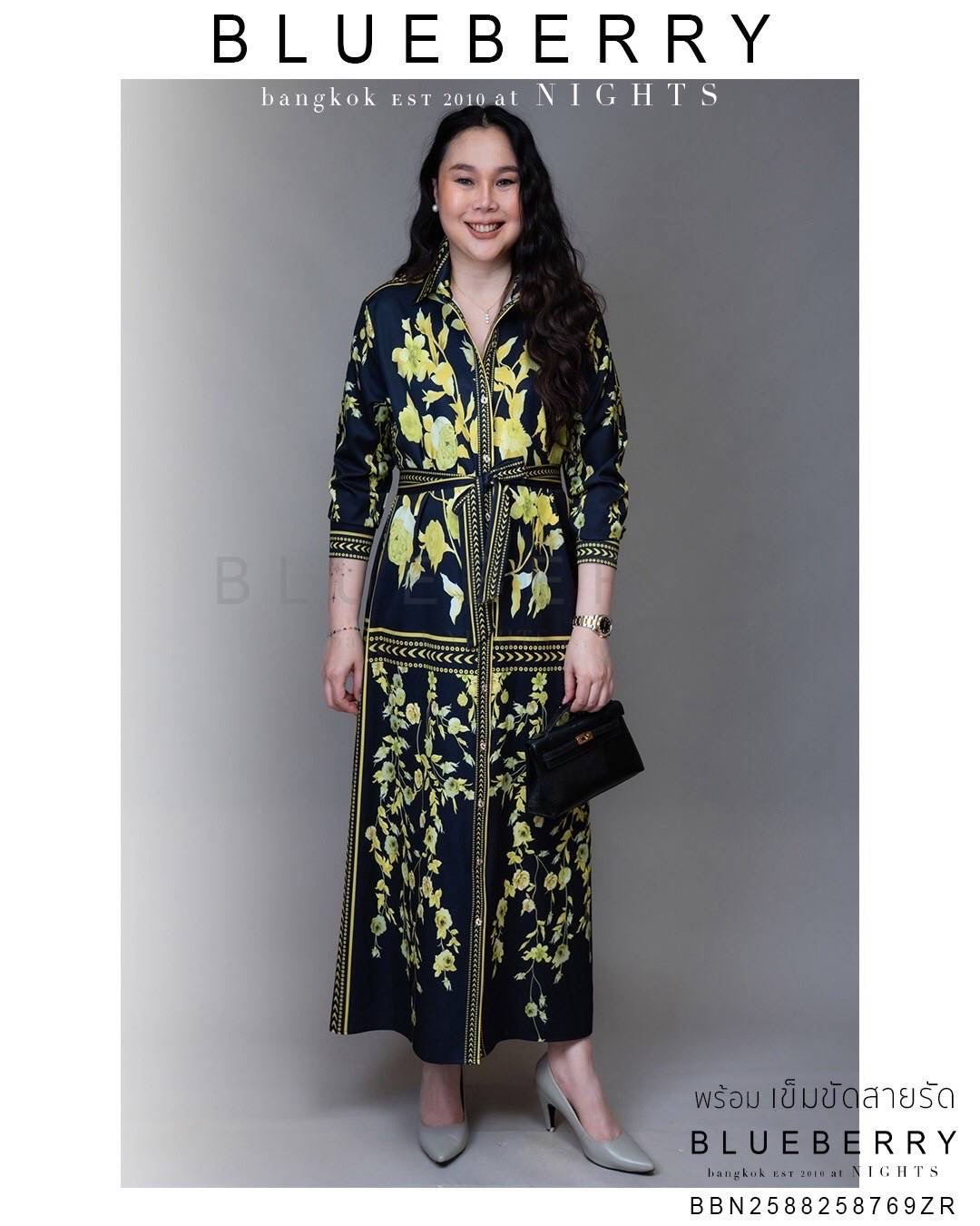 ชุดเดรส พรีเมี่ยมแม็กซี่เดรสเชิ้ต GG พร้อมสายรัดเอว แม็กซี่เดรสเชิ้ตคลาสสิคพิมพ์ลายแบรนด์เนม ใส่สบาย : สินค้าคุณภาพ (พร้อมส่ง)