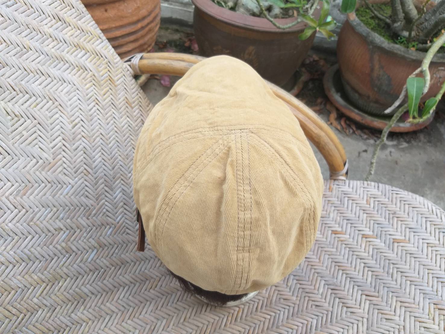 หมวก flat cap หมวกติงลี่ grace hat ผ้าลูกฟูก