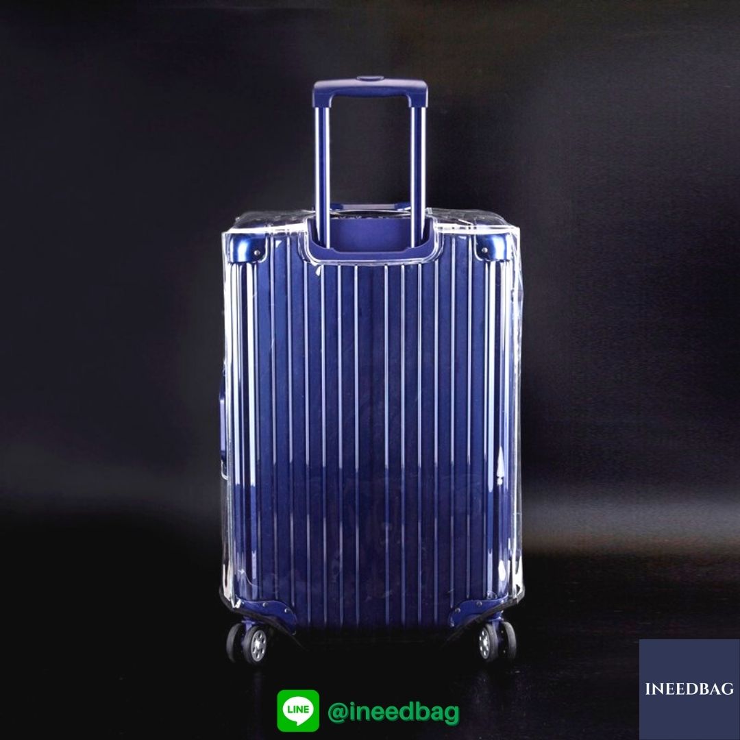 (PVC ขอบใส 24") ผ้าคลุมกระเป๋าเดินทาง ขนาด 24 นิ้ว ผลิตจาก PVC ใส หนาขึ้น ไม่มีตะเข็บ ตีนตุ๊กแกใหญ่