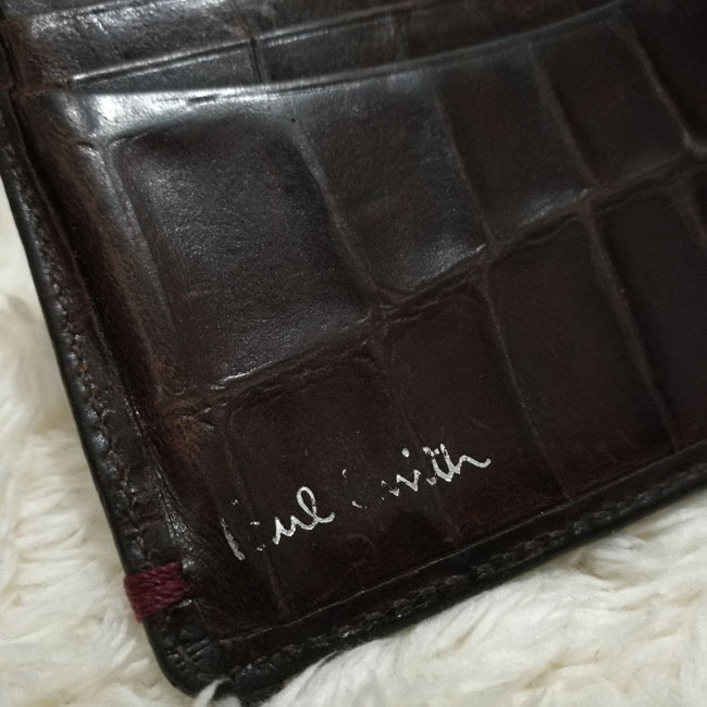 กระเป๋าสตางค์ Paul Smith หนังจรเข้แท้
