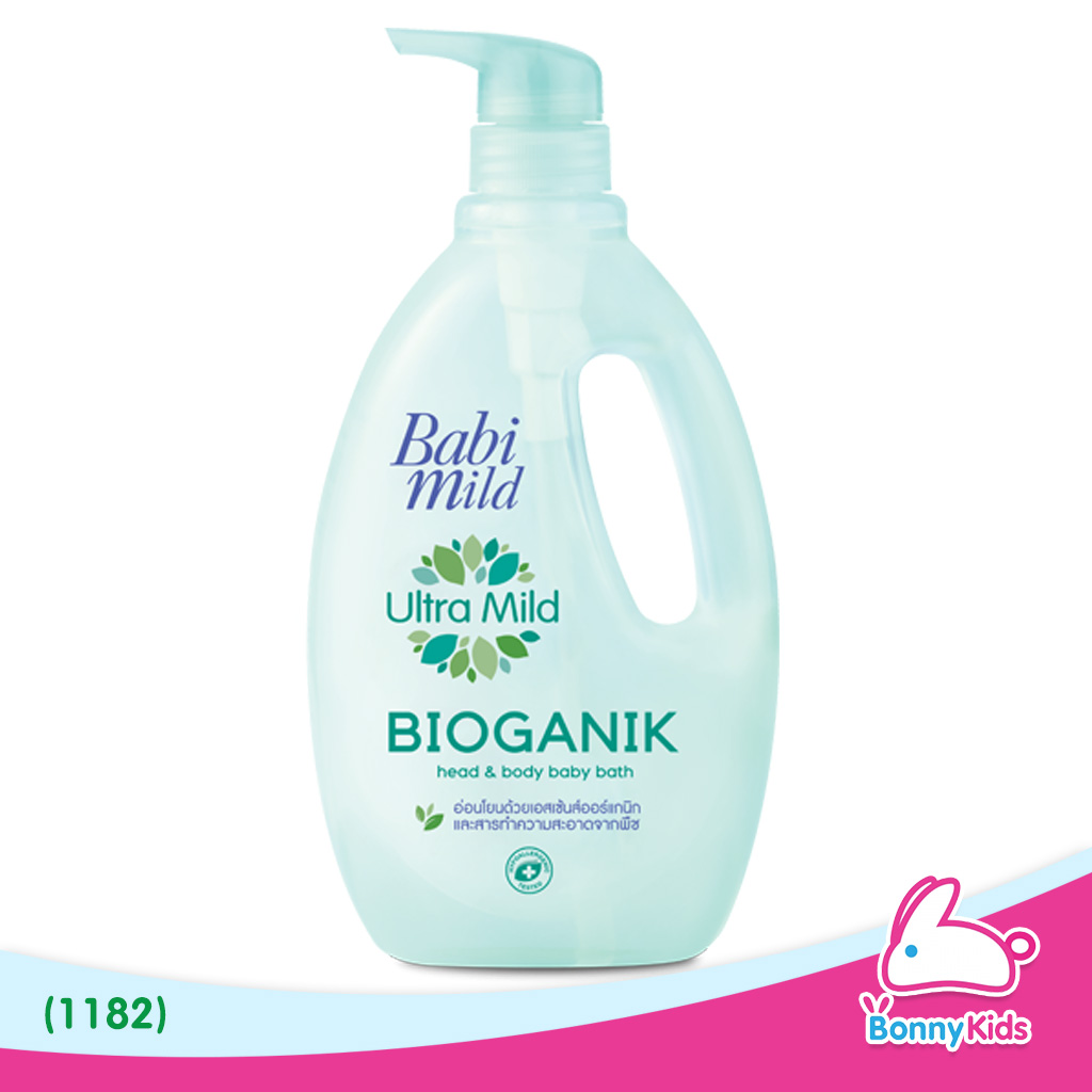 (1182) BabiMild สบู่เหลวอาบน้ำและสระผม Ultra Mild "BIOGANIK"