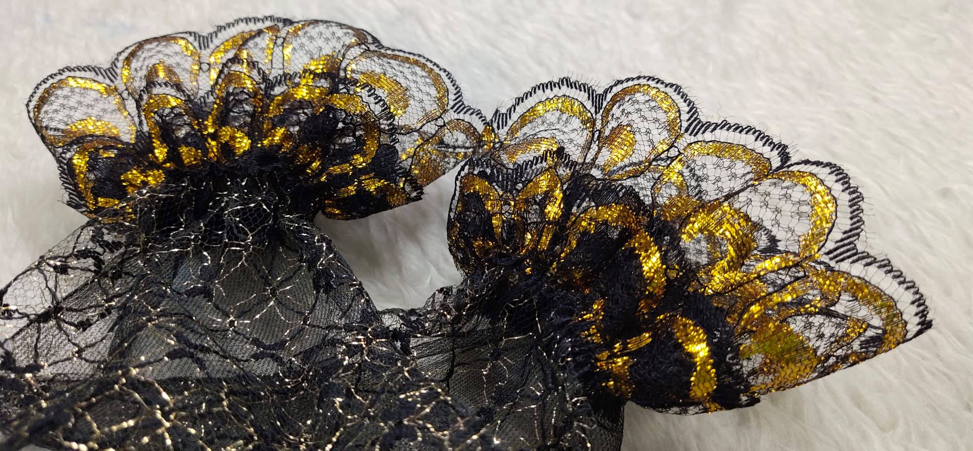 ถุงมือลูกไม้เด็ก-ผู้ใหญ่ ถุงมือตาข่าย ออกงาน Size SS-XL สีขาว/ดำ/แดง/ขาวทอง/ดำทอง