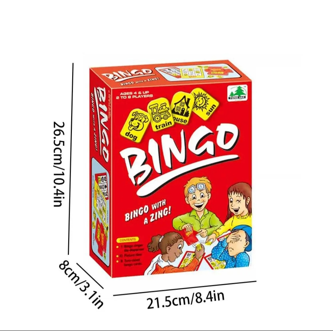 เกมกระดานบิงโกคำศัพท์ Bingo พร้อมเครื่องสุ่มการ์ดแสนสนุก