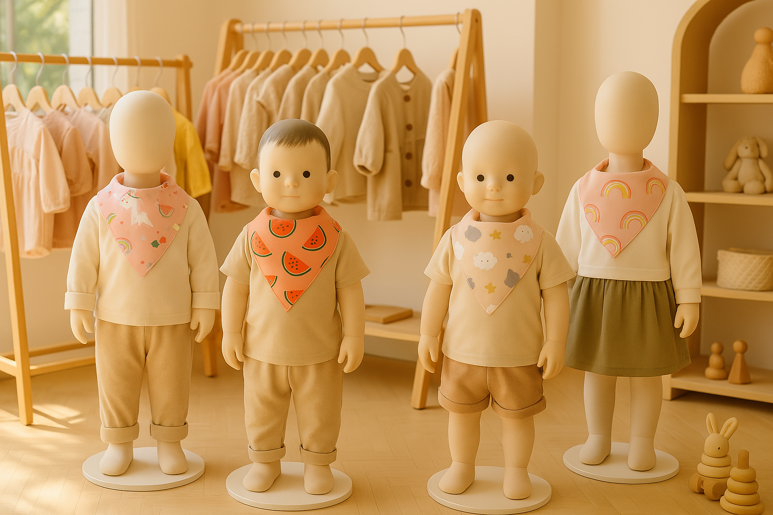 (ยกแพ็ค) ผ้ากันเปื้อนเด็กอ่อน ผ้าซับน้ำลายเด็ก สามเหลี่ยมสุด Cute หนา 3 Layer กันน้ำได้+ผ้าฝ้ายแท้