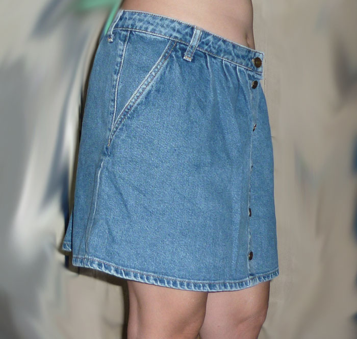 กระโปรงยีนส์ไซด์ใหญ่ ZARA 34.5-48-15