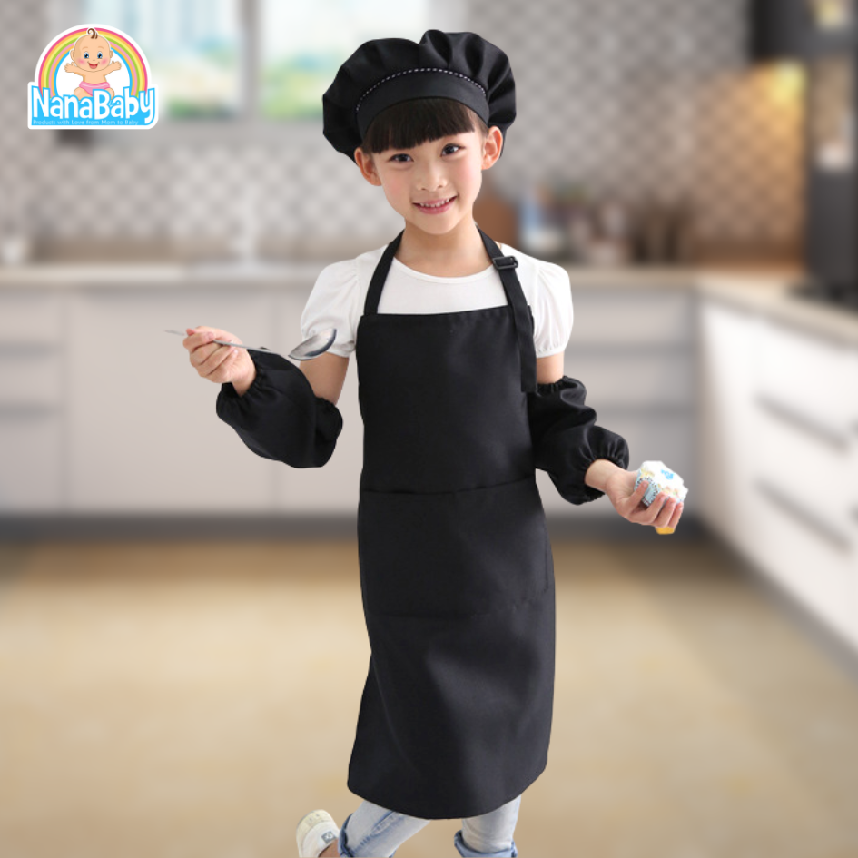 NanaBaby หมวกเชฟเด็ก หมวกกุ๊กเด็ก หมวกทำอาหารเด็ก หมวกทำครัวเด็ก ชาย/หญิง