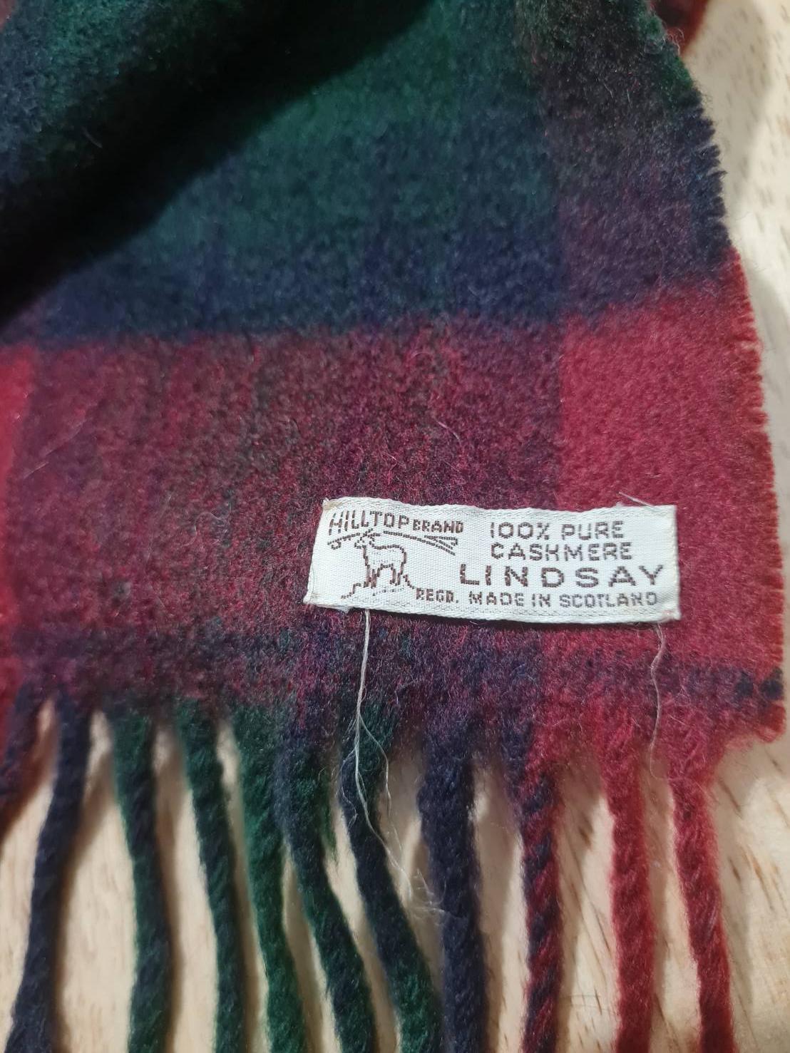 ผ้าพันคอ Cashmere Made in Scotland ติดลบหนัก