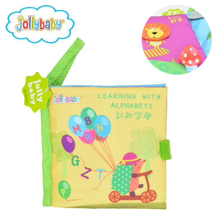หนังสือผ้า Learning with Alphabets by Jollybaby