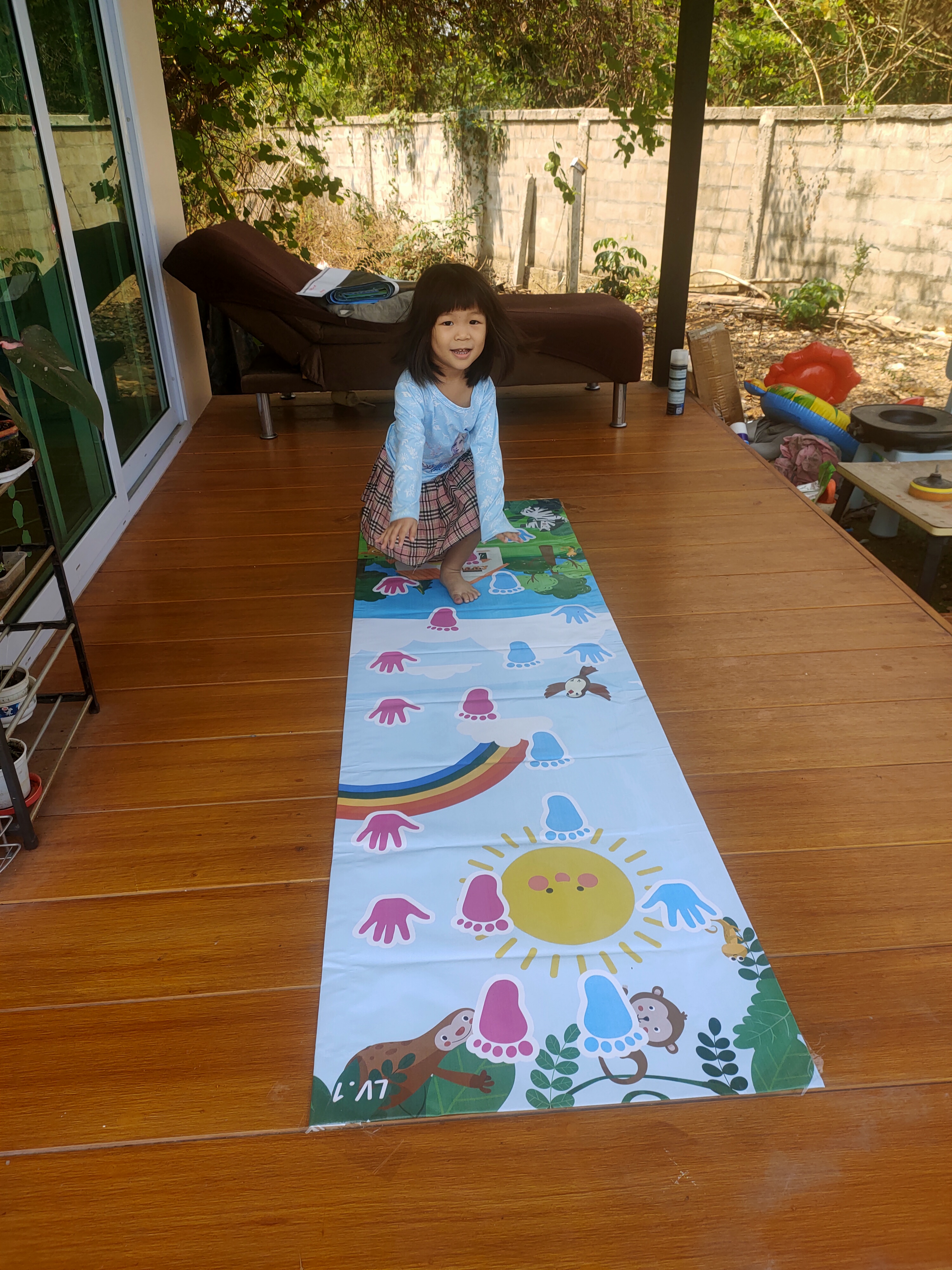 แผ่นกระโดดมือเท้า แผ่นเกมส์กระโดดเด็ก Jump Game เสริมพัฒนาการเคลื่อนไหวร่ายกาย