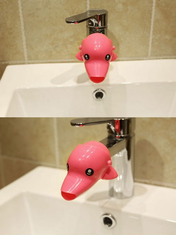 ตัวต่อก๊อกน้ำ ที่ต่อก๊อกน้ำ ที่ต่อก็อกน้ำ ตัวต่อก้อกน้ำ ก๊อกน้ำเด็ก ขยายระยะน้ำล้างมือ ให้เด็กใช้อ่างล้างมือได้สะดวก ไม่ต้องเอื้อม