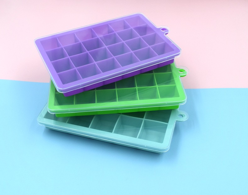 ที่ทำน้ำแข็ง ฟรีซอาหารเด็ก ซิลิโคนฟรีซเก็บอาหารเด็กอ่อน มีฝาปิด NanaBaby