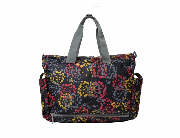 Ecosusi กระเป๋าคุณแม่ กระเป๋าสัมภาระคุณแม่ กระเป๋าแม่ลูกอ่อน แขวนรถเข็นเด็กได้ หิ้ว หรือสะพายไหล่ได้ (Black)