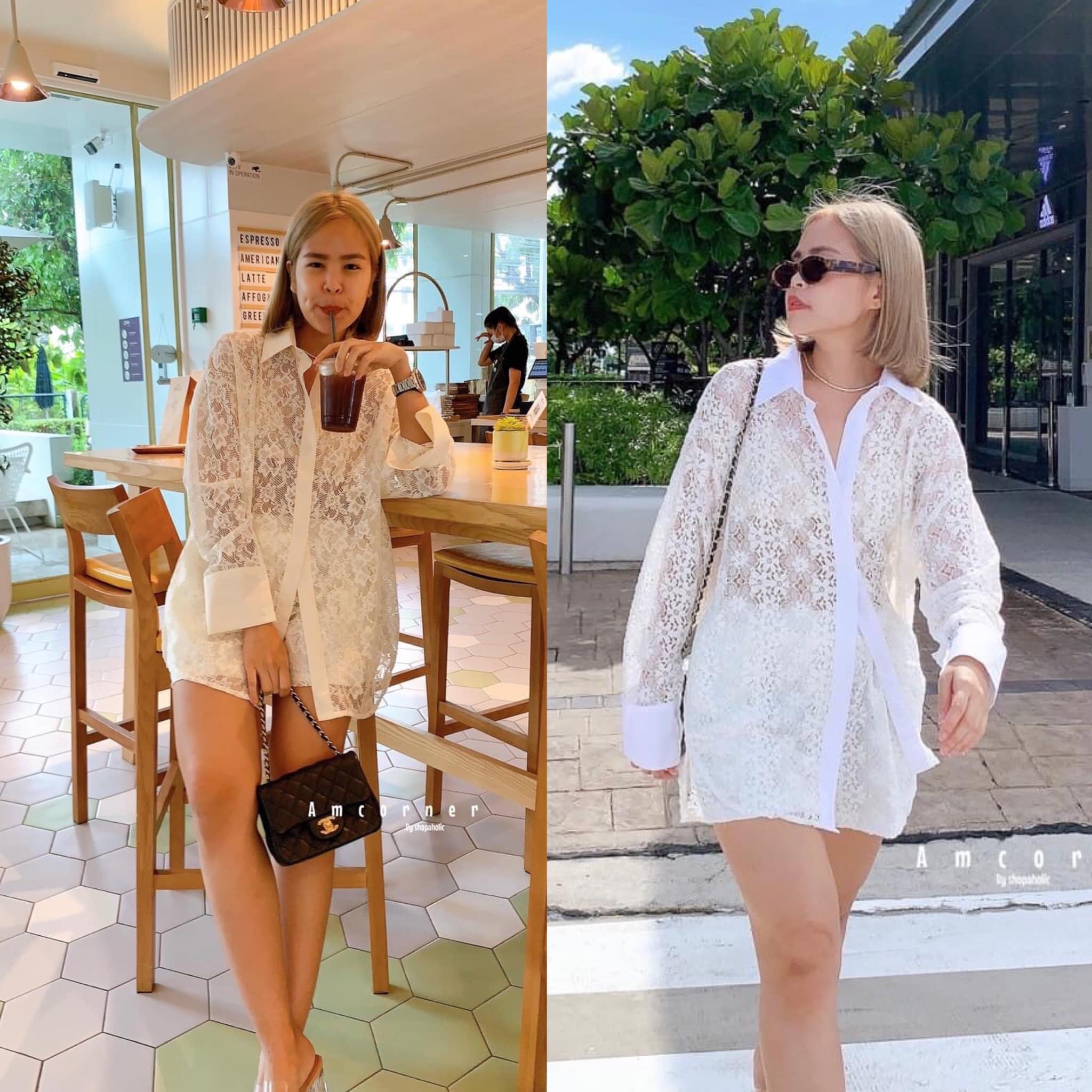 เซตเสื้อ+กางเกงขาสั้น ผ้าลูกไม้เนื้อนุ่ม เนื้อผ้าใส่สบาย . สินค้าคุณภาพ (พร้อมส่ง) ..