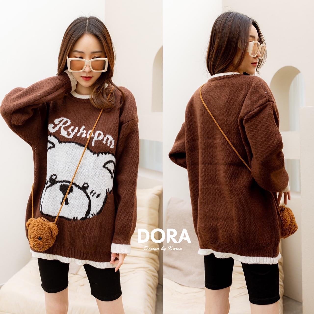 Set เสื้อ+กระเป๋าน้องหมี มาพร้อมกระเป๋า : สินค้าคุณภาพ (พร้อมส่ง)