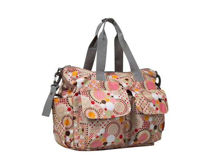 Ecosusi กระเป๋าคุณแม่ กระเป๋าสัมภาระคุณแม่ กระเป๋าแม่ลูกอ่อน แขวนรถเข็นเด็กได้ หิ้ว สะพายไหล่ได้ (Pink)