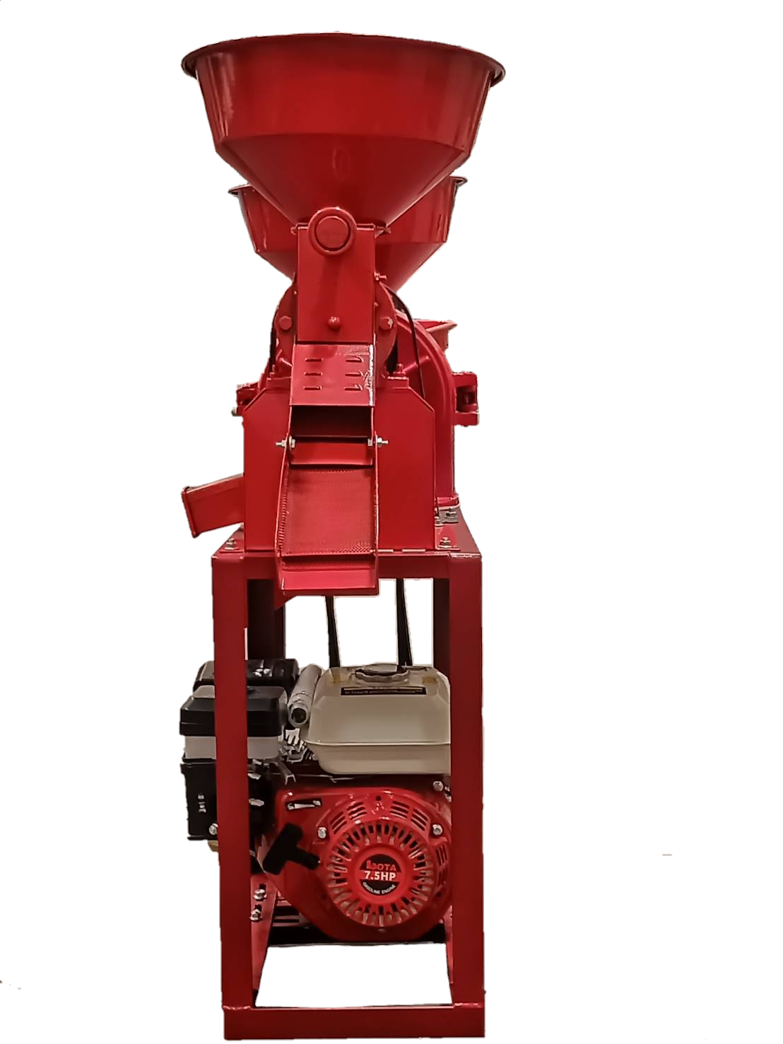 เครื่องสีข้าว + เครื่องบด พร้อมเครื่องยนต์เบนซิน7.5แรง รุ่นพรีเมียมเฟืองเหล็ก พร้อมส่ง รับประกัน1ปี ส่งฟรี