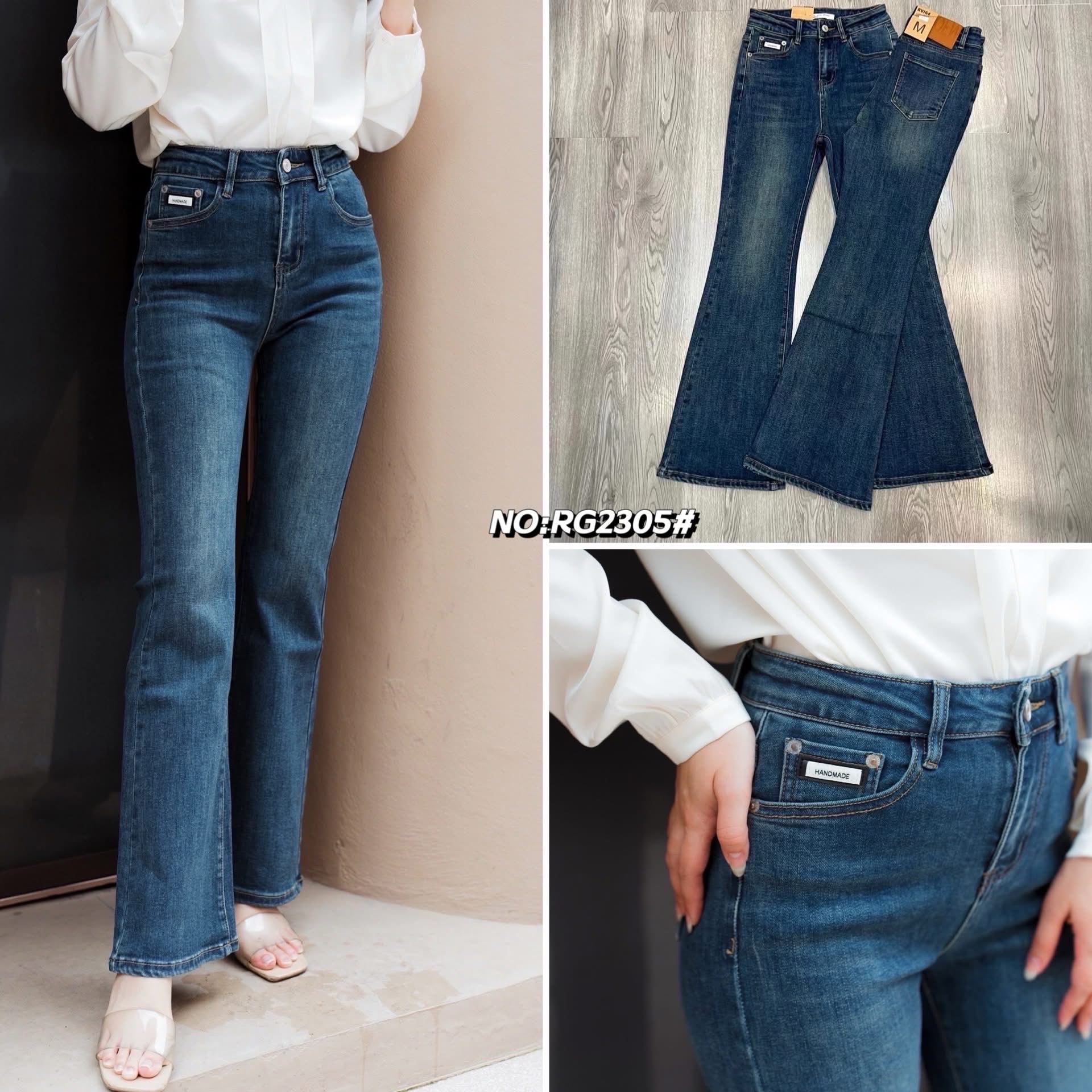 กางเกงยีนส์ขาม้ายาว ทรงเอวสูงงงง รุ่นนี้ขอบอกเลยผ้านิ่มมากๆๆ ฟอดสีเข้มสวย เนื้อผ้านิ่มหนา ยืดหยุ่นได้เยอะ ใส่ทรงเป๊ะเข้ารูป ใส่สบาย : สินค้าคุณภาพ (พร้อมส่ง)