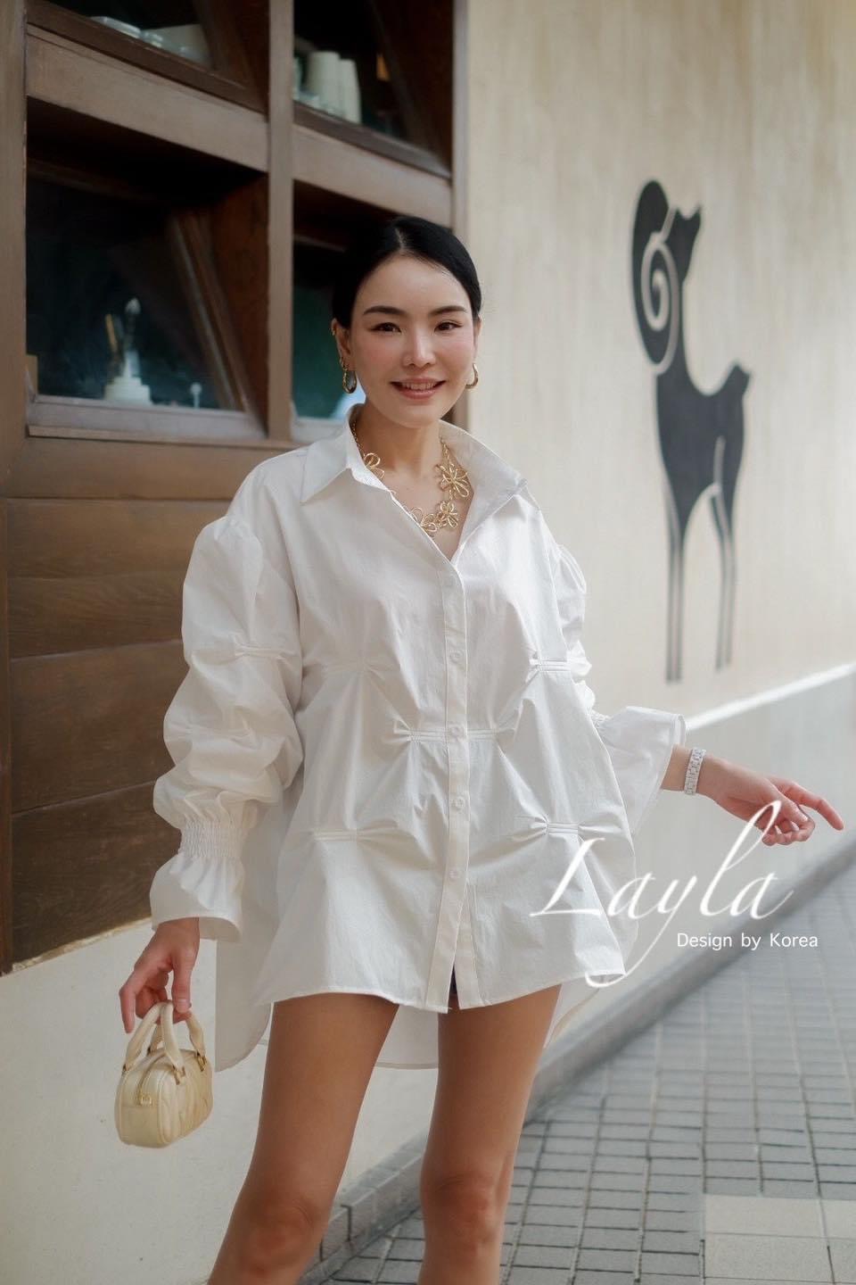 เสื้อเชิ้ตโอเว่อไซส์งานดีเทลสวยๆ ดีไซส์เก๋ๆ ผ้าคอตตอนผสมอย่างดีเย็บดีเทลอย่างดี สุดบรรยายจริงๆ ใส่สบาย : สินค้าคุณภาพ (พร้อมส่ง)