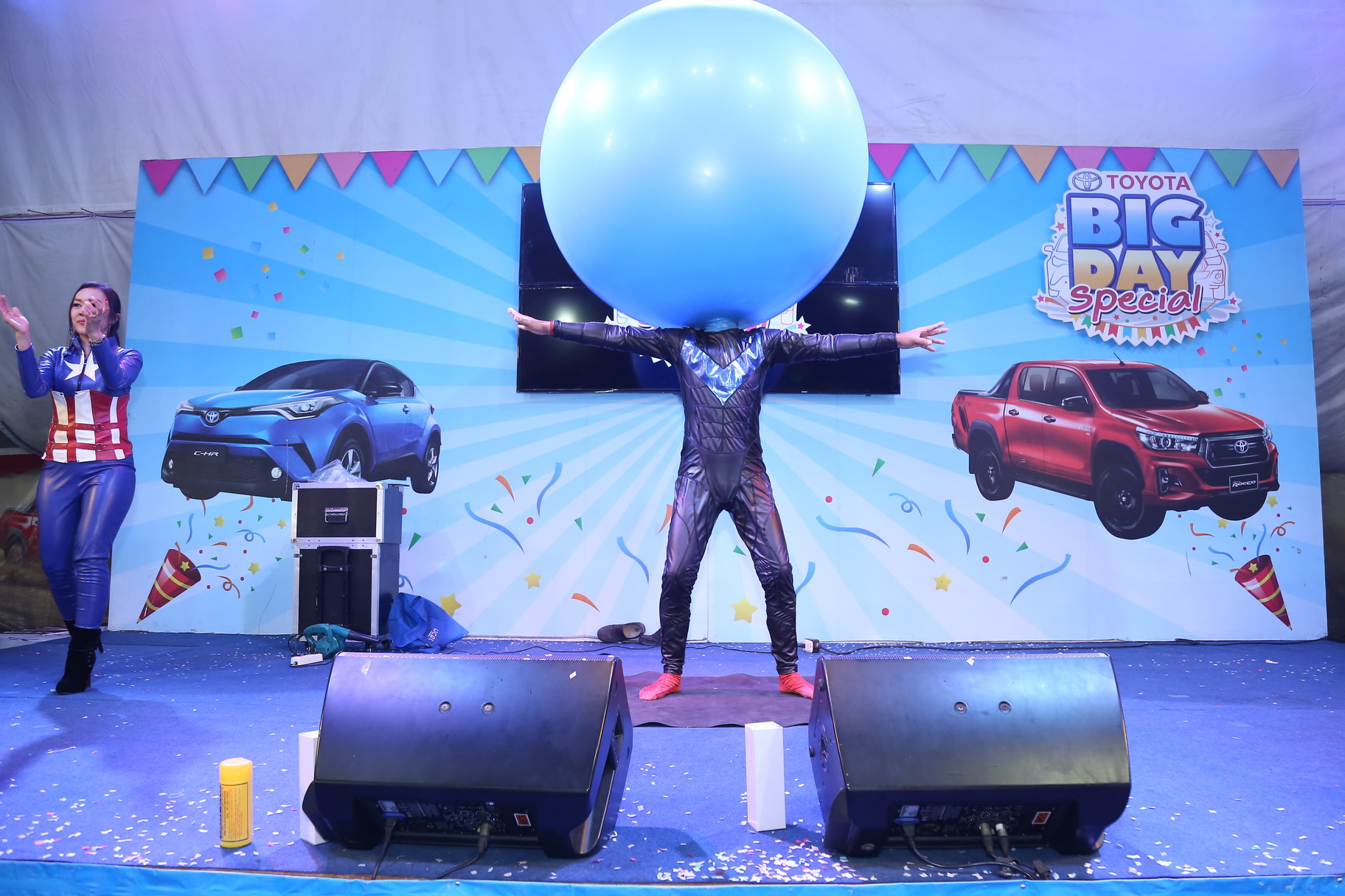 Balloon Man บอลลูนแมน มายากล การแสดง โชว์ "งาน TOYOTA BIG DAY" 27/01/2562