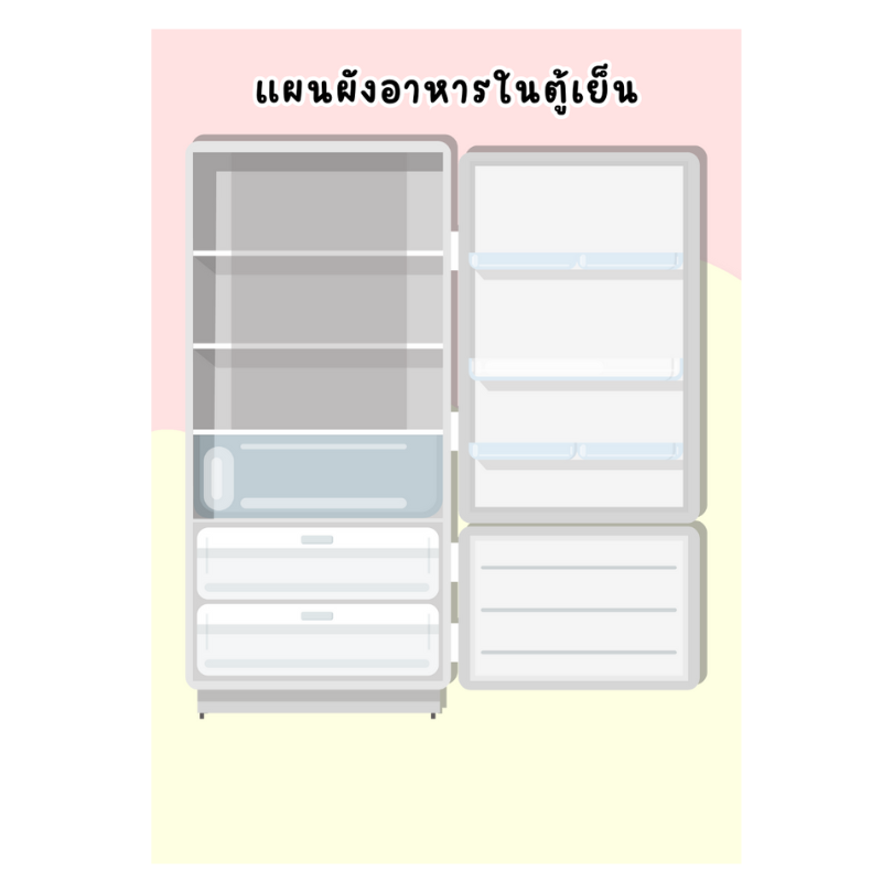 Planner ติดผนัง ติดตู้เย็น ขนาด A4 เคลือบแข็ง PVC