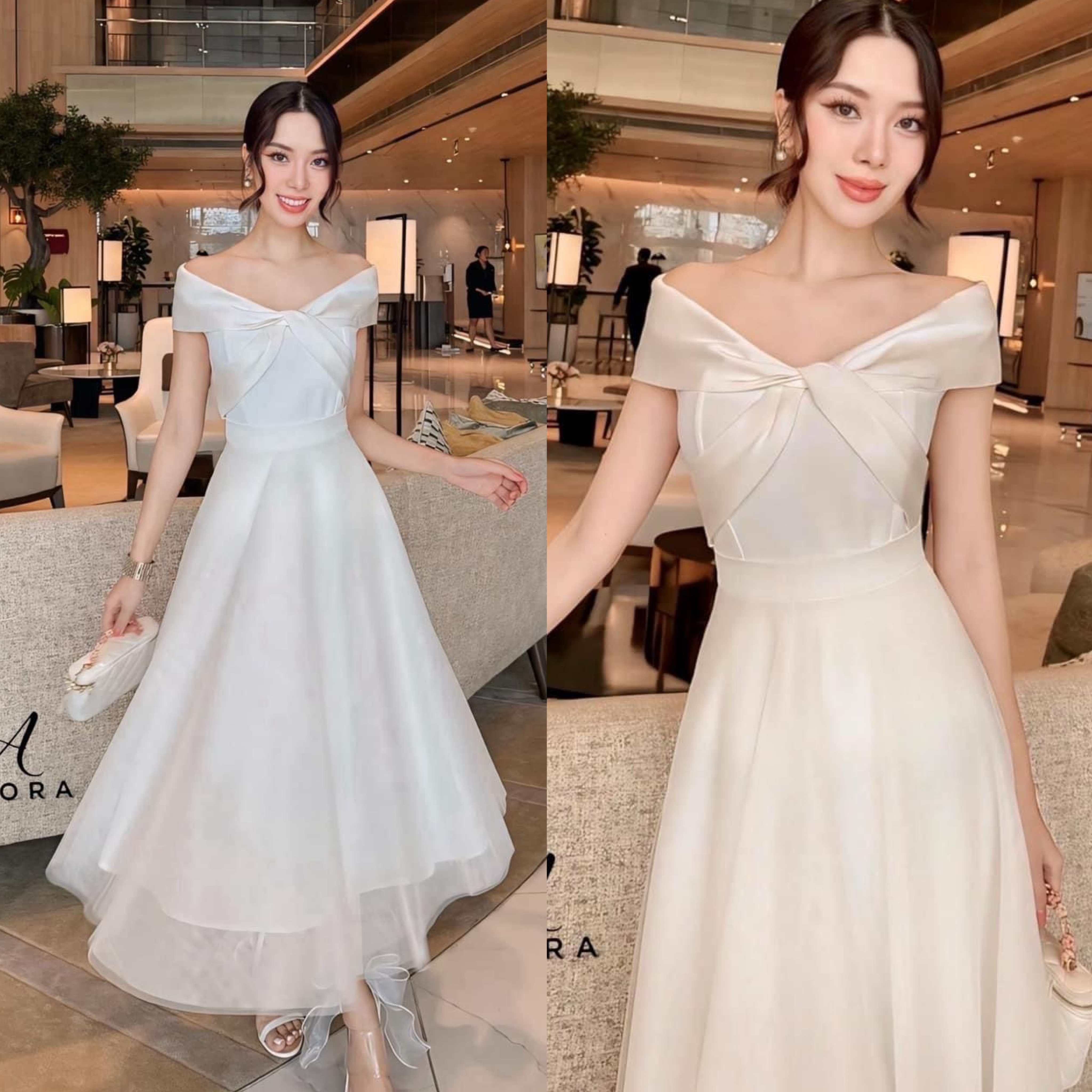 เชตเสื้อดีไซน์ปาดไหบ ช่วงอก ตัดต่อผ้าดีไซน์ไขว้อก เสริมฟองน้ำ ตัวเสื้อใช้ เนื้อผ้าเกรดพรีเมี่ยมทั้งตัว มาพร้อมกับกระโปรง ตาข่ายสุดพอง งานมีซับใน ซิปหลัง ใส่สบาย : สินค้าคุณภาพ (พร้อมส่ง)