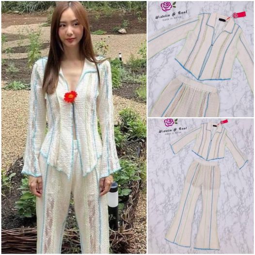 Set :: เสื้อแขนยาวตัวสวยทรงดี ตัวเสื้อทรงปล่อยใส่ง่าย มาเข้าชุดพร้อมกับ กางเกงขายาวทรงสวย ใส่สบาย สินค้าคุณภาพ (พร้อมส่ง)