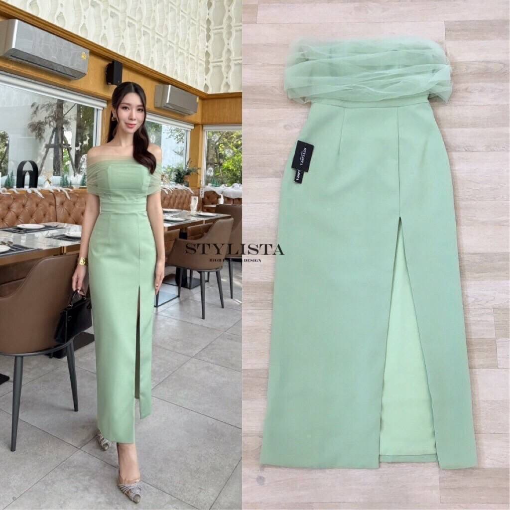 เดรสใส่สวยดูดี ต้องมีติดตู้ไว้เลย แพลตเทินดีงา ใส่สบาย : สินค้าคุณภาพ (พร้อมส่ง)