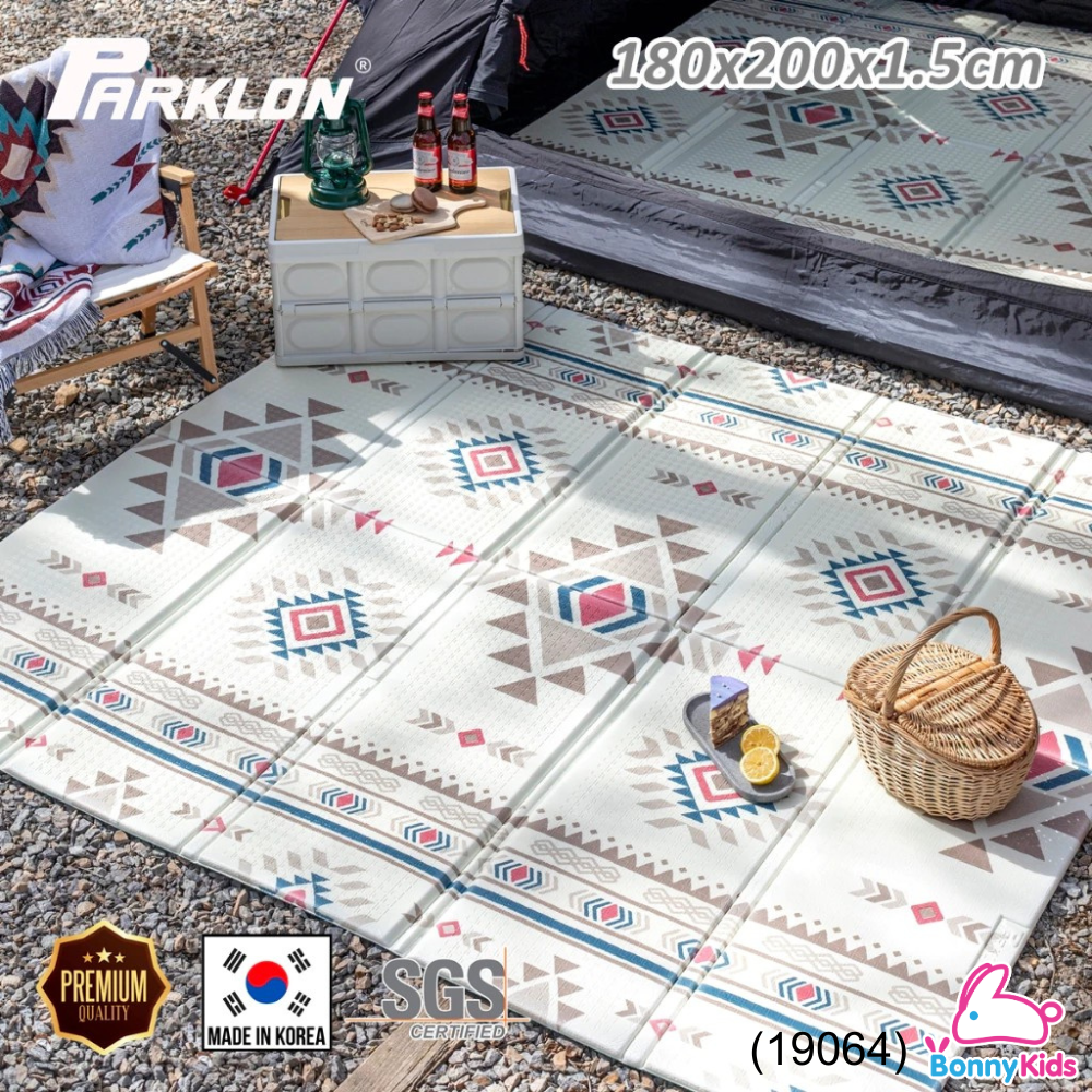 Parklon-Parklon แผ่นรองคลานเกาหลีรุ่นพับได้ PE Portable Mat 180x200x1.5cm