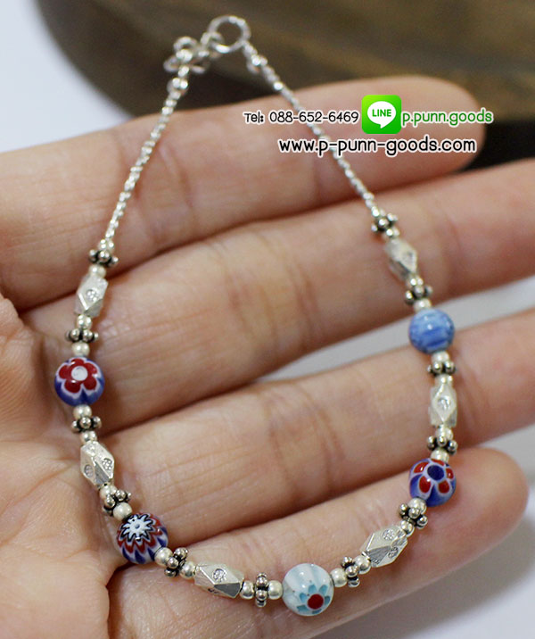 สร้อยข้อมือเงินแท้