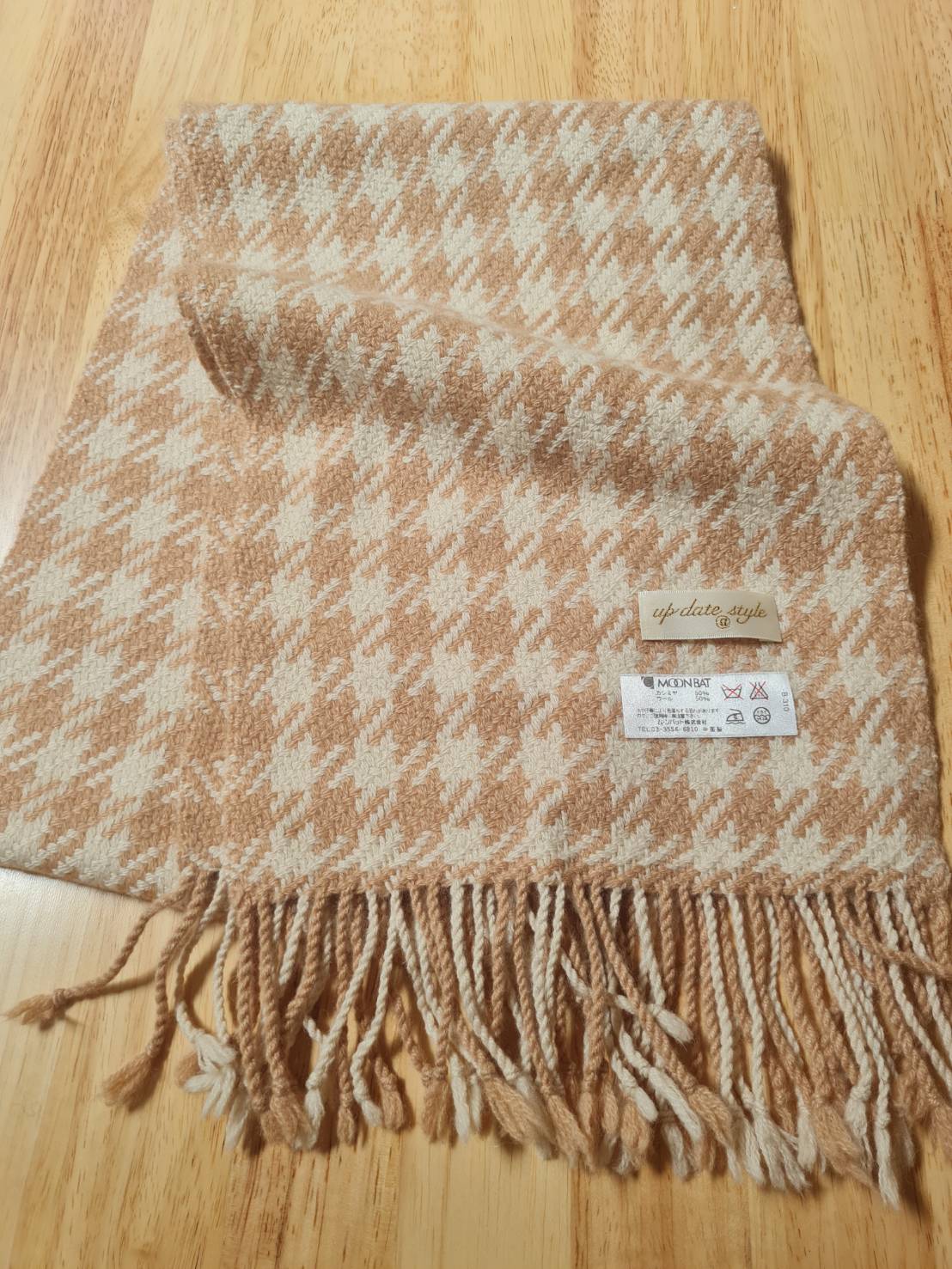 ผ้าพันคอ 50% Cashmere (ของใหม่) สวยหรู