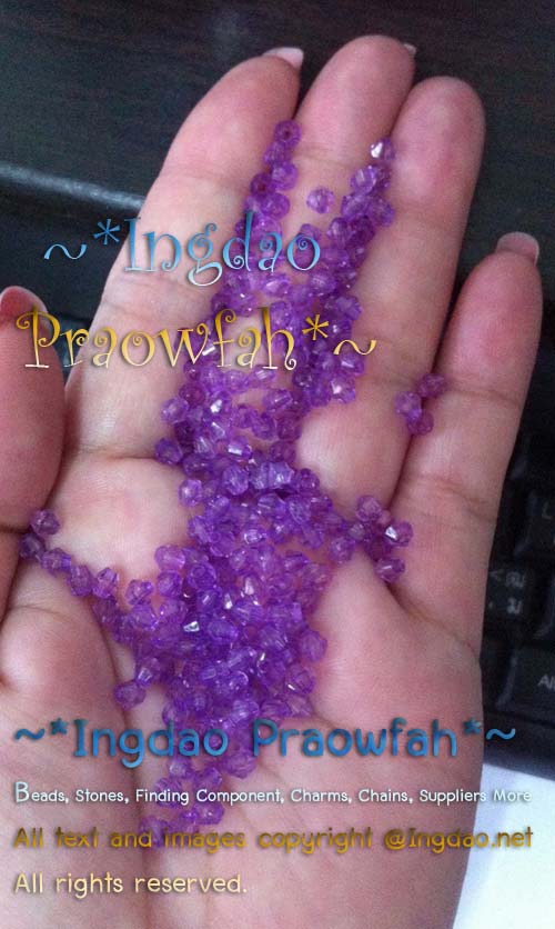 A5301- PU4 คริสตัลอะครีลิค 4 มิล. สีม่วงอ่อน (10 กรัม / 10 บาท)