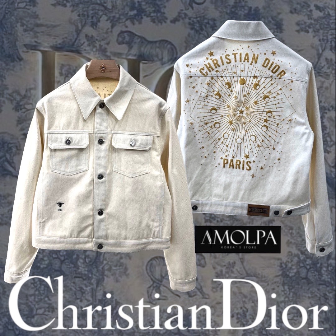 JACKET CD DENIM 1:1 HI-END ตัวเสื้อเป็นเสื้อJACKETยีนส์ ผ้ายีนส์แท้100% มา งานสวยม๊ากกก ใส่แล้ว สวยหรู ดูแพง ใส่สบาย : สินค้าคุณภาพ (พร้อมส่ง)