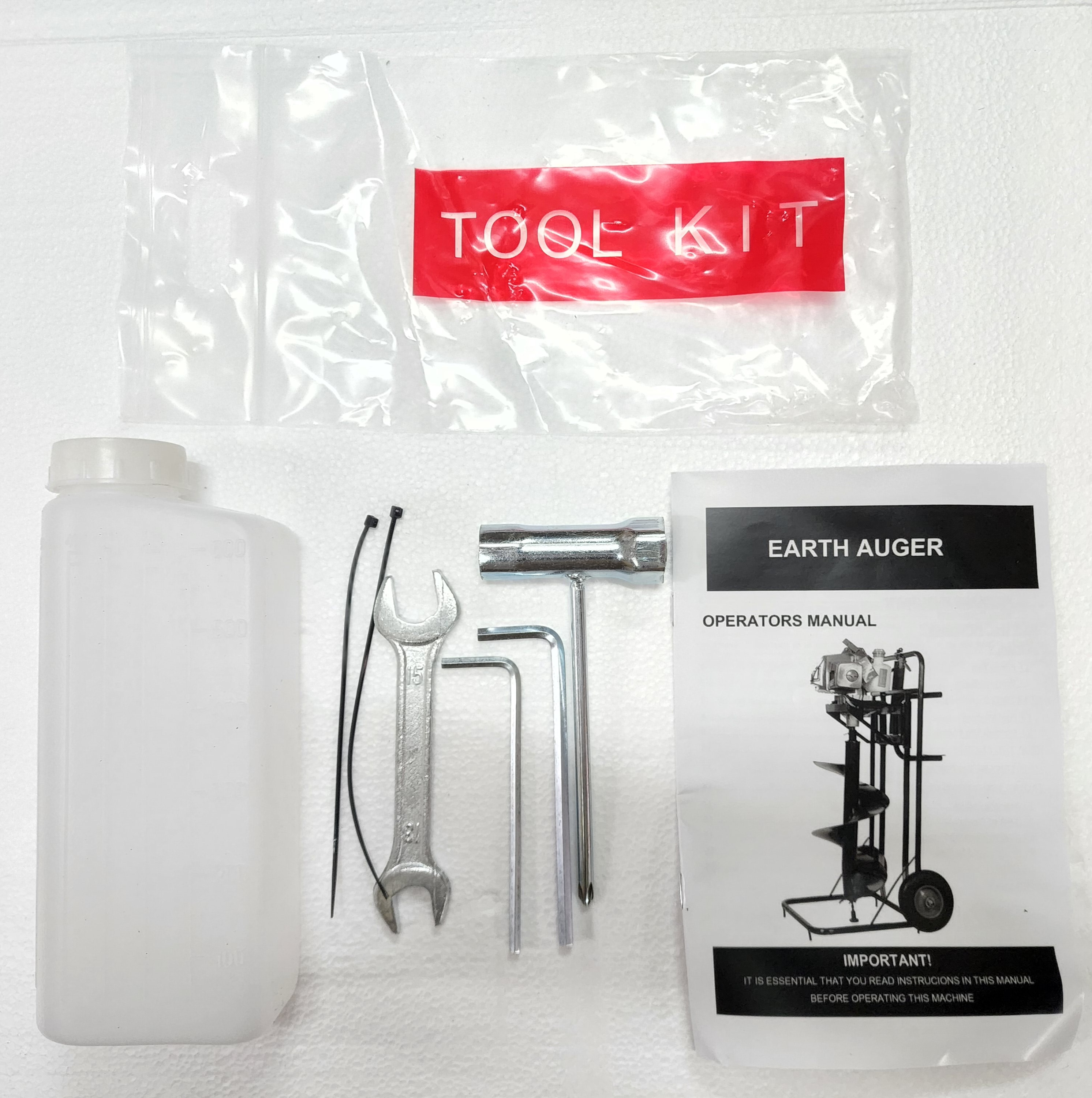 เครื่องขุดดิน พร้อมโครง รุ่น63CC +ดอก8นิ้วรุ่นหัวนำเจาะใหญ่ไม่หักง่าย สินค้าพร้อมส่งในไทย มีหน้าร้าน ส่งฟรี