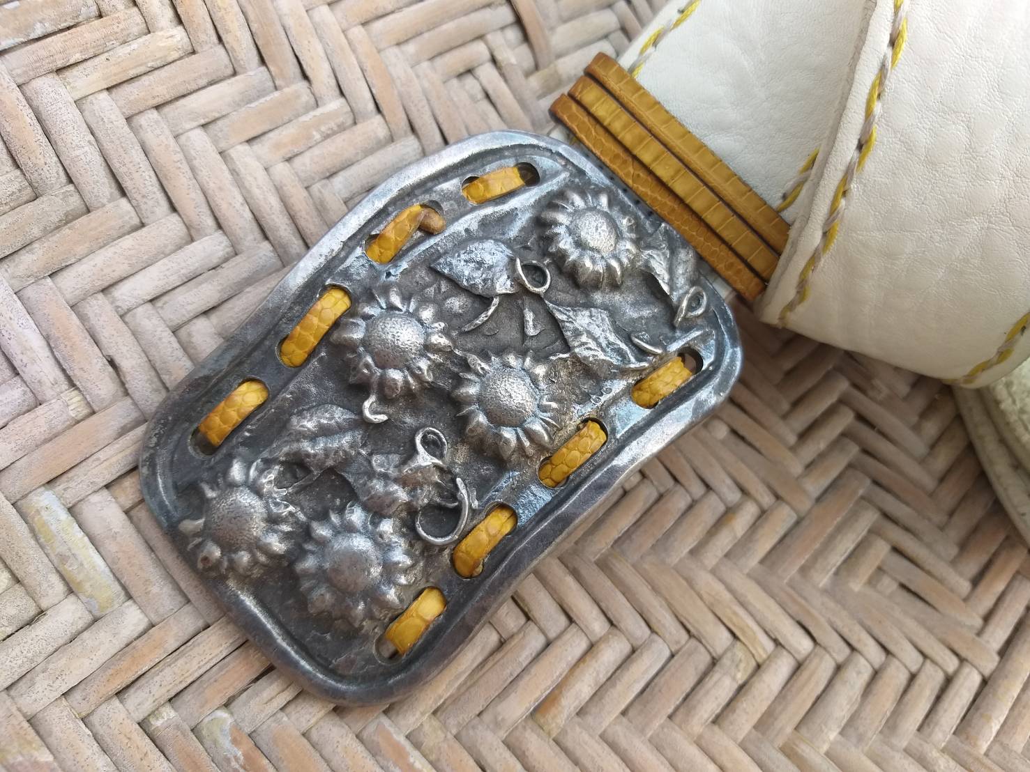 เข็มขัดชาย หนังแท้แนวร็อค Post&Co Made in ITALY