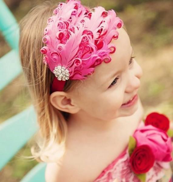 ผ้าคาดผมเด็กขนนก Princress สำหรับเด็กวัย 3 เดือน - 3 ปี