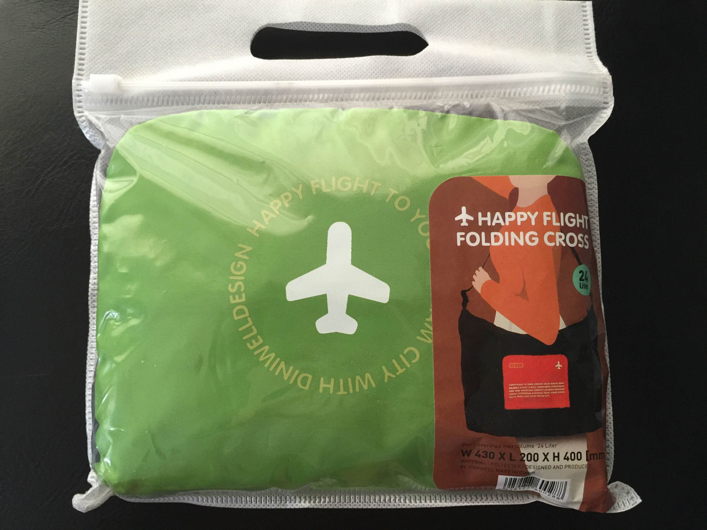 DINIWELL กระเป๋าเดินทางพับเก็บได้ สะพายพาดลำตัวได้ ปรับสายสะพายได้ เสียบที่จับของกระเป๋าเดินทางได้ ผลิตจากโพลีเอสเตอร์กันน้ำ มีซิปรูดตอนพับเก็บ