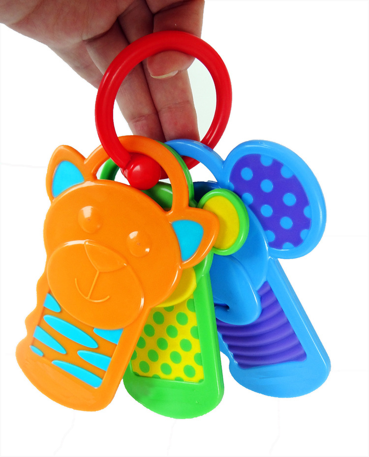 ของเล่นพวงกุญแจพลาสติกกัดเล่น Click Clack Keys