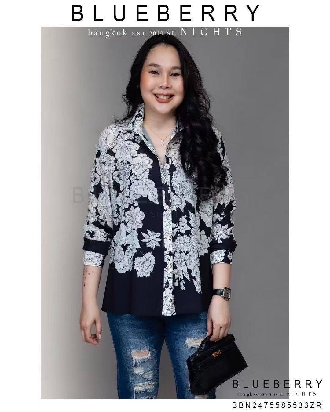 เสื้อเชิ้ต พรีเมียมทรงคลาสสิคตลอดกาลเชิ้ตแขนยาว พิมพ์ลายแบรนด์เนมไฮคลาส ใส่สบาย : สินค้าคุณภาพ (พร้อมส่ง)