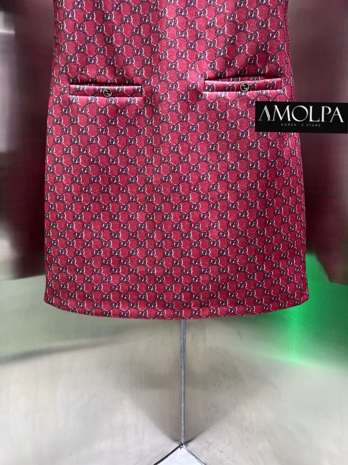 DRESS GG งาน hiend คุณภาพระดับVVVIP ผ้าทอ ผ้าดีมาก มีน้ำหนักสุดๆ เย็นมากๆ ห้ามพลาดเลยน๊า สวยสุดๆ ใส่สบาย : สินค้าคุณภาพ (พร้อมส่ง)