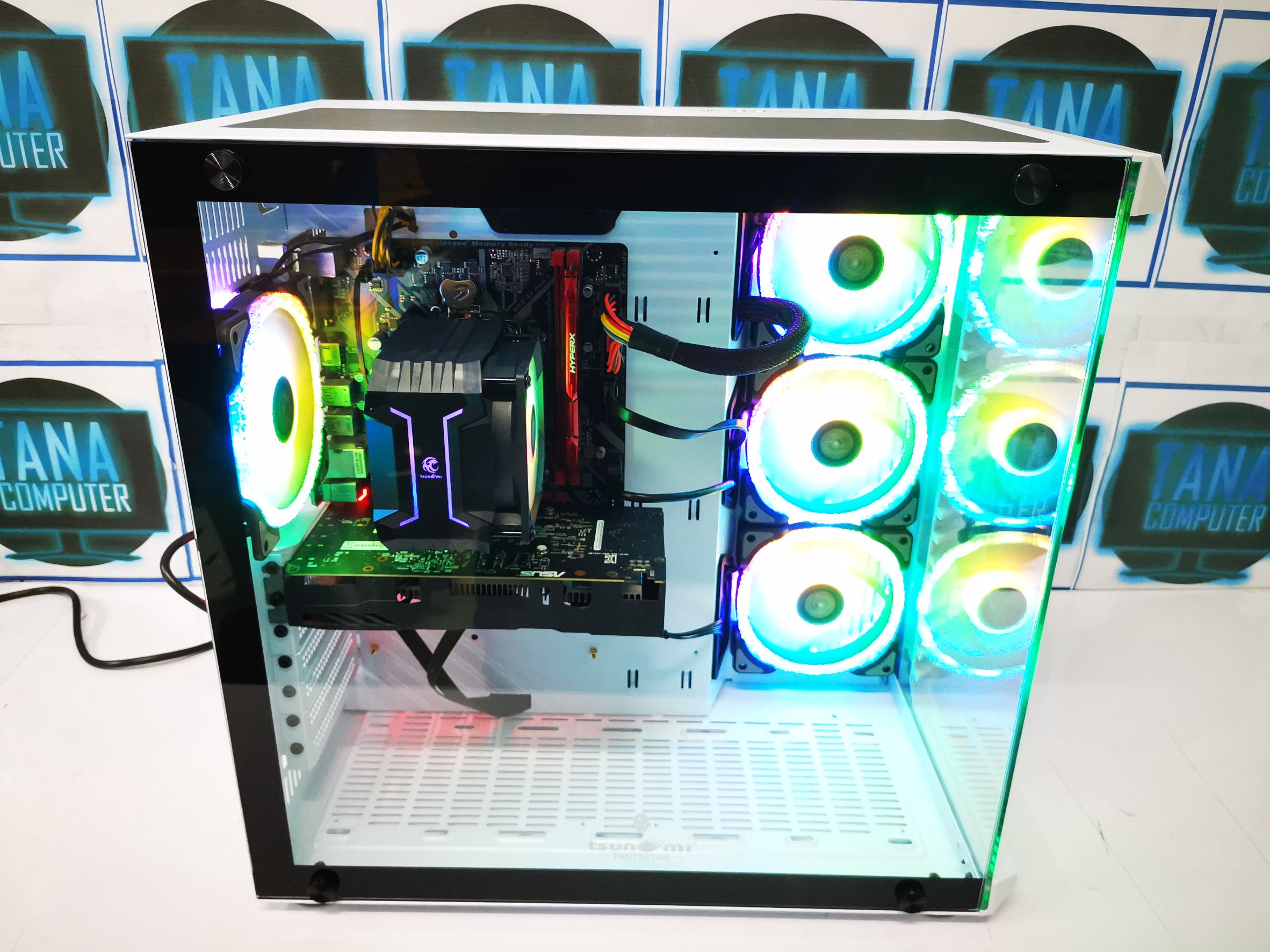 (16,900)คอมประกอบทำงาน เล่นเกมส์ Intel I5 Gen9 Ram16gb SSD480GB GTX1050Ti 4GB