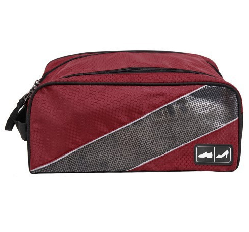 กระเป๋าใส่รองเท้ากันน้ำ สำหรับเดินทาง เล่นกีฬา ผลิตจากโพลีเอสเตอร์คุณภาพสูง เบา ทนทาน