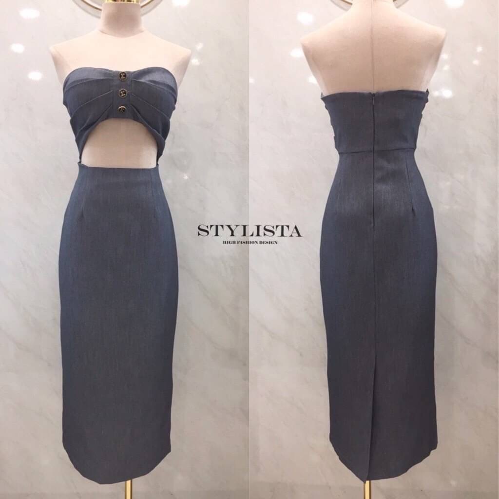 เดรสใส่สวยเรียบหรูดูดีมาก แพลตเทินดีงาม ใส่สวยเปะสุดๆ ใส่สบาย สินค้าคุณภาพ (พร้อมส่ง)